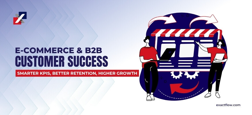 ecommerce and B2B customer success AI illustration